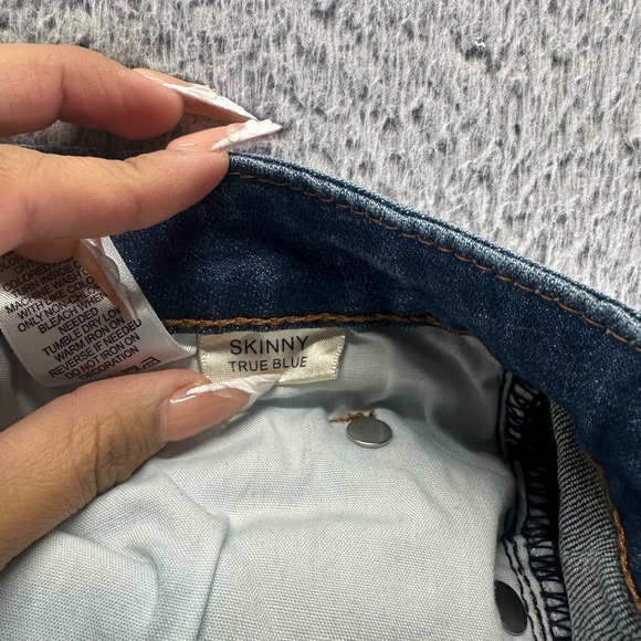 Maurices Jeans Womens 29x29 Blue Cotton Denim Skinny Leg Faded Stretch Workwear - Picture 6 of 12